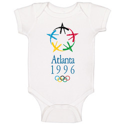 Atlanta 1996 Summer Olympics Baby One Piece Atlanta 1996 Summer Olympics Baby One Piece