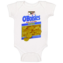 O'boisies Original Potato Snack Chips Retro Snack Food Baby One Piece O'boisies Original Potato Snack Chips Retro Snack Food Baby One Piece