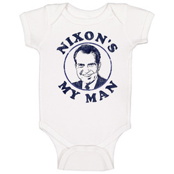 Nixon's My Man Funny Baby One Piece Nixon's My Man Funny Baby One Piece