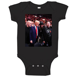 Donal Trump Dana White Kid Rock Elon Musk At Ufc 309 Fight Baby One Piece Donal Trump Dana White Kid Rock Elon Musk At Ufc 309 Fight Baby One Piece