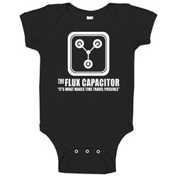 The Flux Capacitor Funny Back To The Future Baby One Piece The Flux Capacitor Funny Back To The Future Baby One Piece