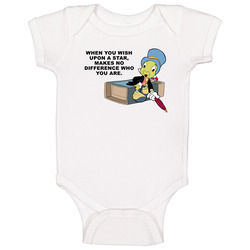 Pinocchio Jiminy Cricket When You Wish Upon A Star Favorite Movie Quotes Baby One Piece Pinocchio Jiminy Cricket When You Wish Upon A Star Favorite Movie Quotes Baby One Piece