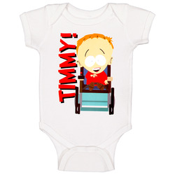 Timmy South Park Wheelchair Funny Cartoon Baby One Piece Timmy South Park Wheelchair Funny Cartoon Baby One Piece