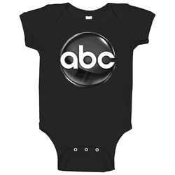 Abc Tv Channel Cool Television Station Logo Baby One Piece Abc Tv Channel Cool Television Station Logo Baby One Piece