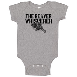 The Beaver Whisperer Animal Mammal Baby One Piece The Beaver Whisperer Animal Mammal Baby One Piece