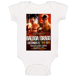 Balboa Vs Drago Poster Rocky 4 Boxing Combat Sports Movie Baby One Piece Balboa Vs Drago Poster Rocky 4 Boxing Combat Sports Movie Baby One Piece