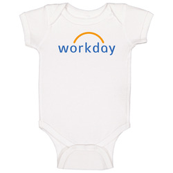 Workday Inc Nasdaq Company Logo Employee Fan Baby One Piece Workday Inc Nasdaq Company Logo Employee Fan Baby One Piece