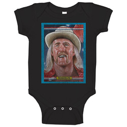 Thunderlips Vintage Retro Sports Trading Card Distressed Look Baby One Piece Thunderlips Vintage Retro Sports Trading Card Distressed Look Baby One Piece