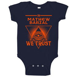 In Mathew Barzal We Trust New York Hockey Baby One Piece In Mathew Barzal We Trust New York Hockey Baby One Piece