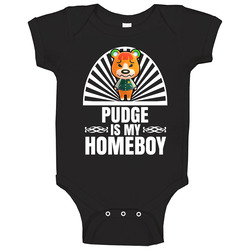 Pudge Is My Homeboy Animal Crossing New Horizons Character Video Game Fan Baby One Piece Pudge Is My Homeboy Animal Crossing New Horizons Character Video Game Fan Baby One Piece