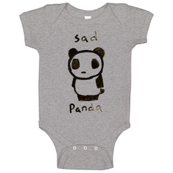 Sad Panda Baby One Piece Sad Panda Baby One Piece
