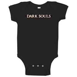 Dark Souls Video Game Logo Baby One Piece Dark Souls Video Game Logo Baby One Piece