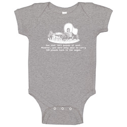 Oregon Trail Meat Video Game Baby One Piece Oregon Trail Meat Video Game Baby One Piece