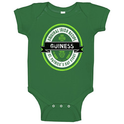 Guiness Beer Stout Label Drink Irish Name St Patricks Day Baby One Piece Guiness Beer Stout Label Drink Irish Name St Patricks Day Baby One Piece