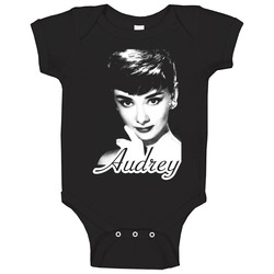 Audrey Hepburn Breakfast At Tiffanys Baby One Piece Audrey Hepburn Breakfast At Tiffanys Baby One Piece