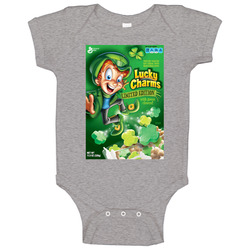 Lucky Charms Limited Edition 90s Cereal Baby One Piece Lucky Charms Limited Edition 90s Cereal Baby One Piece