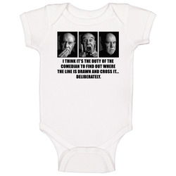 George Carlin Tribute Comedian Quote Baby One Piece George Carlin Tribute Comedian Quote Baby One Piece