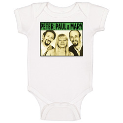 Peter Paul And Mary 60's Singers T Shirts Baby One Piece Peter Paul And Mary 60's Singers T Shirts Baby One Piece