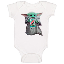 Baby Yoda The Child Mandalorian Mountain Dew Baja Blast Soda Pop Drink Baby One Piece Baby Yoda The Child Mandalorian Mountain Dew Baja Blast Soda Pop Drink Baby One Piece