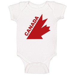Team Canada Hockey Logo Baby One Piece