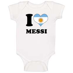 Lionel Messi Argentina Fw I Love Baby One Piece Bodysuit Football Soccer World Cup Baby One Piece Lionel Messi Argentina Fw I Love Baby One Piece Bodysuit Football Soccer World Cup Baby One Piece
