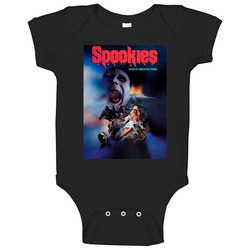 Spookies Classic 80s Horror Movie Baby One Piece Spookies Classic 80s Horror Movie Baby One Piece