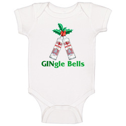 Beefeater Gingle Jingle Bells Gin Bottle Christmas Party Baby One Piece Beefeater Gingle Jingle Bells Gin Bottle Christmas Party Baby One Piece