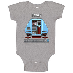 Silent Running Dewey Robot Drone Baby One Piece Silent Running Dewey Robot Drone Baby One Piece