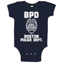 Boston Police Department Dept Bpd Officer Inspired Custom City Unisex Baby One Piece Boston Police Department Dept Bpd Officer Inspired Custom City Unisex Baby One Piece