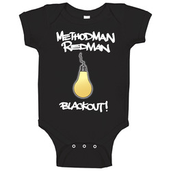 Methodman Redman Blackout Retro Baby One Piece Methodman Redman Blackout Retro Baby One Piece