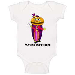 Mayor Mccheese Mcdonalds Retro Baby One Piece Mayor Mccheese Mcdonalds Retro Baby One Piece