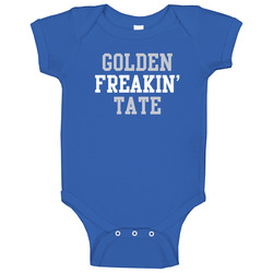Golden Freakin' Tate Detroit Football Player Cool Fan Baby One Piece Golden Freakin' Tate Detroit Football Player Cool Fan Baby One Piece