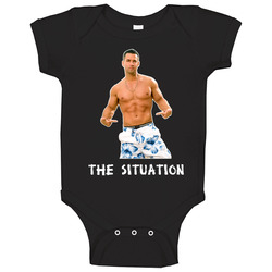 Jersey Shore Mike The Situation Tv Show Black Baby One Piece Jersey Shore Mike The Situation Tv Show Black Baby One Piece
