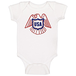 Usa Hockey Retro Logo 1979 Baby One Piece Usa Hockey Retro Logo 1979 Baby One Piece
