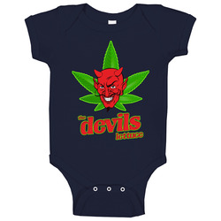 The Devils Lettuce Weed Stoner Funny Baby One Piece The Devils Lettuce Weed Stoner Funny Baby One Piece