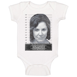 Luann De Lessepst Celebrity Mugshot Police Department Baby One Piece Luann De Lessepst Celebrity Mugshot Police Department Baby One Piece