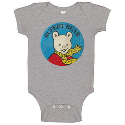Rupert Bear Retro Cartoon Tv Series Baby One Piece Rupert Bear Retro Cartoon Tv Series Baby One Piece