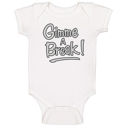 Gimme A Break Retro 80s Tv Show Logo Fan Baby One Piece Gimme A Break Retro 80s Tv Show Logo Fan Baby One Piece