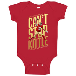 Can't Stop George Kittle San Francisco Football Baby One Piece Can't Stop George Kittle San Francisco Football Baby One Piece