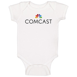 Comcast Corporation Nasdaq Company Logo Employee Fan Baby One Piece Comcast Corporation Nasdaq Company Logo Employee Fan Baby One Piece
