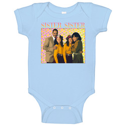 Sister Sister Funky 90s Tv Show Baby One Piece Sister Sister Funky 90s Tv Show Baby One Piece