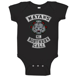 Mayans Nothern Cali Biker Baby One Piece Mayans Nothern Cali Biker Baby One Piece