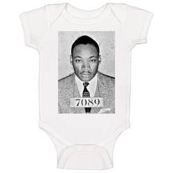 Martin Luther King Jr Mugshot Baby One Piece Martin Luther King Jr Mugshot Baby One Piece