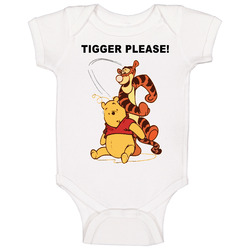 Tigger Please Funny Winnie The Pooh Baby One Piece Tigger Please Funny Winnie The Pooh Baby One Piece