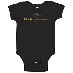 Charlie Was A Sinner Philadelphia Restaurant Cool Baby One Piece Charlie Was A Sinner Philadelphia Restaurant Cool Baby One Piece