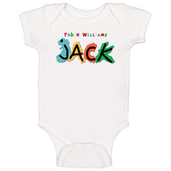 Robin Williams Jack Retro 90s Movie Logo Fan Baby One Piece Robin Williams Jack Retro 90s Movie Logo Fan Baby One Piece