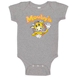 Mooby's Retro Fictional Movie Company Vintage Unisex Baby One Piece Mooby's Retro Fictional Movie Company Vintage Unisex Baby One Piece