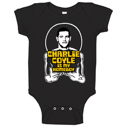 Charlie Coyle Is My Homeboy Funny Boston Hockey Baby One Piece