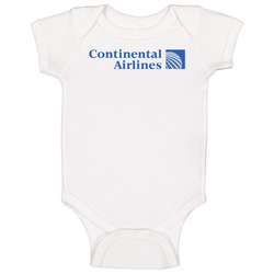 Continental Airlines Airline Logo Travel Pilot Baby One Piece Continental Airlines Airline Logo Travel Pilot Baby One Piece