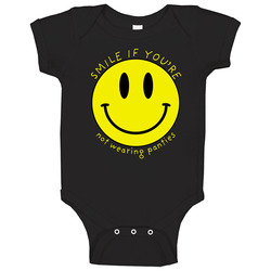 Smile If Youre Not Wearing Panties Funny Baby One Piece Smile If Youre Not Wearing Panties Funny Baby One Piece